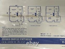 Rare Architects Plans For Second Empire Victorian Dollhouse Vtg 1975 Sealed New