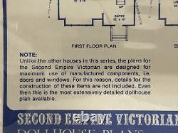 Rare Architects Plans For Second Empire Victorian Dollhouse Vtg 1975 Sealed New