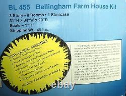 Rare Bellingham Farm house kit by dura craft 8rm 3 story