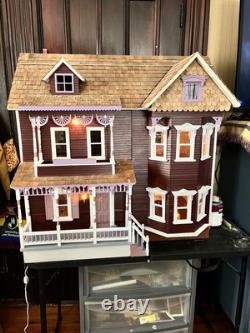 Rare Real Good Toys FO-303, Front Opening Victorian Dollhouse Kit withcomponents