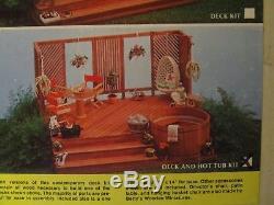 Rare Unopened Doll House Miniature. Deck & Hot Tub Kit. Rare. Large Box Sealed