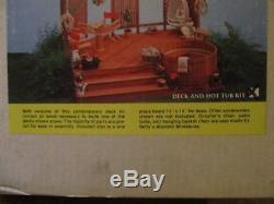 Rare Unopened Doll House Miniature. Deck & Hot Tub Kit. Rare. Large Box Sealed