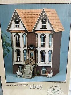 Rare VTG Greenleaf The Emerson Row Victorian Wooden Doll House Sealed Box New