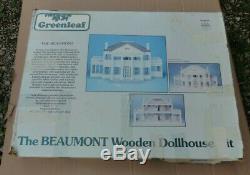 Rare Vintage Greenleaf THE Beaumont Wooden Dollhouse Kit Open box 112 scale