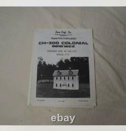 Rare Vtg Dura Craft COLONIAL Dollhouse Wooden Kit CH300 CH-300 Mansion Unopened