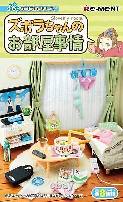 Re-Ment Miniature Lazy Girls Slovenly Room 8 different sets with / 8 pcs per set