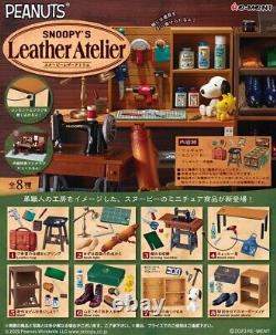 Re-Ment Miniature SNOOPY'S Leather Atelier 8 different sets with/8 pcs per set
