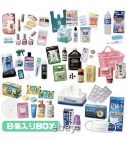 Re-ment Petit Sample Series Drug Store Items Medicine Cosmetics BOX Set of 8 New