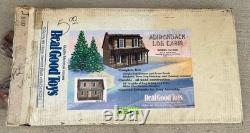 Real Good Toys Adirondack Log Cabin Dollhouse J550 4 Rooms 24X16X19 Open Box