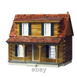 Real Good Toys Adirondack Log Cabin Dollhouse Kit