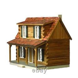 Real Good Toys Adirondack Log Cabin Dollhouse Kit