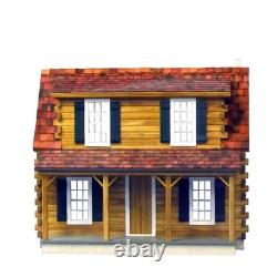 Real Good Toys Adirondack Log Cabin Unfinished 1-Inch Scale Dollhouse Kit Real Good Toys Adirondack Log Cabin Unfinished 1-Inch Scale Dollhouse Kit
