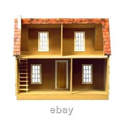 Real Good Toys Adirondack Log Cabin Unfinished 1-Inch Scale Dollhouse Kit