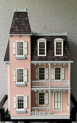 Real Good Toys Alison Jr. Built Assembled 112 Scale Victorian Pink Dollhouse