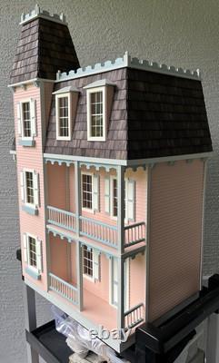 Real Good Toys Alison Jr. Built Assembled 112 Scale Victorian Pink Dollhouse