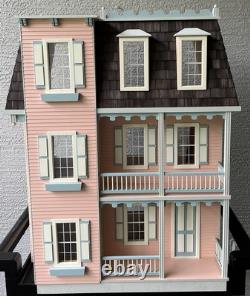 Real Good Toys Alison Jr. Built Assembled 112 Scale Victorian Pink Dollhouse