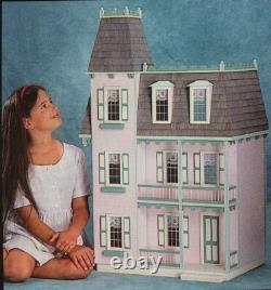 Real Good Toys Alison Jr. Built Assembled 112 Scale Victorian Pink Dollhouse