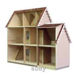 Real Good Toys Colonial Jr Dollhouse Addition Kit, Unfinished Dollhouse Addition