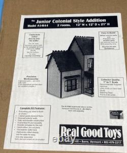 Real Good Toys Colonial Jr Dollhouse Addition Kit, Unfinished Dollhouse Addition