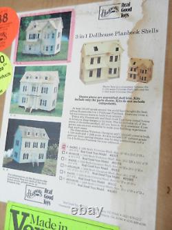 Real Good Toys Dollhouse 3 In 1 Dollhouse Planbook Shells Kit NIB