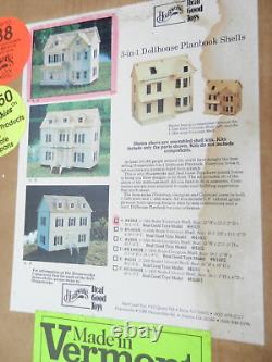 Real Good Toys Dollhouse 3 In 1 Dollhouse Planbook Shells Kit NIB