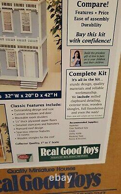 Real Good Toys Dollhouse Newport Dollhouse Kit DH-71K. NIB. MILLED IN CLAPBOARDS