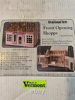 Real Good Toys FRONT OPENING SHOPPE 1/12 Scale Dollhouse Kit plus catalogs