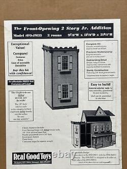 Real Good Toys Front-Opening 2 Story Jr. Addition Dollhouse Kit FO-JM33