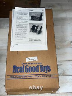 Real Good Toys Joey's Log Cabin Dollhouse Kit #9999 New Old Stock from 1997
