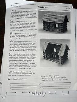 Real Good Toys Joey's Log Cabin Dollhouse Kit #9999 New Old Stock from 1997