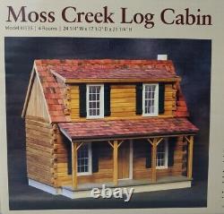 Real Good Toys Moss Creek Log Cabin 112 Scale Doll House 27W x 17 1/2D x 21H