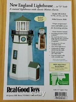 Real Good Toys New England Lighthouse 1/2 Inch Scale H-LH22 Wooden Dollhouse Kit