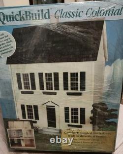 Real Good Toys QuickBuild Classic Colonial Wood Dollhouse Kit Doll House NOS