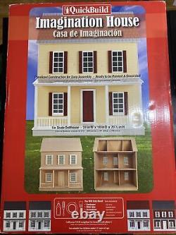 Real Good Toys QuickBuild Imagination House Wood Dollhouse Kit #6703100 NEW