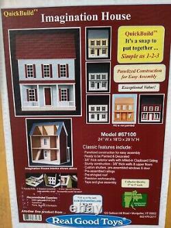 Real Good Toys Quick Build Imagination House Wood Dollhouse Kit #67100 NEW