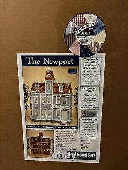 Real Good Toys The Newport 112 Scale Wooden 10 Room Dollhouse Kit Unopened