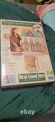 Real Good Toys Vermont Farmhouse Jr. 29 Inch Solid Wood Dollhouse Kit