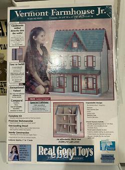 Real Good Toys Vermont Farmhouse Jr 29 Wood Dollhouse Kit 112