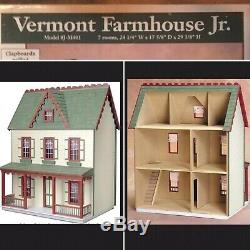 Real Good Toys Vermont Farmhouse Jr 29 Wood Dollhouse Kit 112 (J-M401)