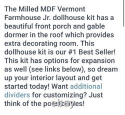 Real Good Toys Vermont Farmhouse Junior Wooden Dollhouse Open Box