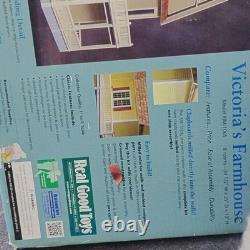 Real Good Toys Victoria's Farmhouse 112 Wood DIY Dollhouse Kit 8 Rooms JM-1065