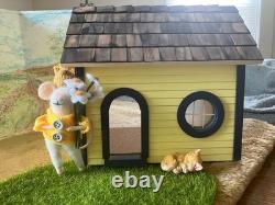 Real Good Toys brand completed mouse house with mice + accessories OOAK