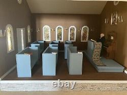 Retired SCARCE Dollhouse Country Church Assembled 24Wx20Dx48H 1Scale CH55