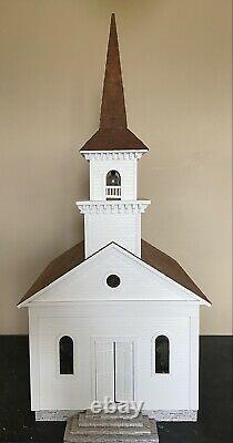Retired SCARCE Dollhouse Country Church Assembled 24Wx20Dx48H 1Scale CH55