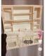 Retro Dollhouse Miniatures 16 Scale Pink Kitchen Cabinet Unfinished Kit