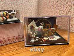Reutter Porcelain Sewing Machine Set and Sewing Box with Accessories