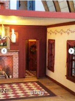Robin Betterly Dollhouse 1/4 Scale Kit Cranberry Cottage, Landscape, Lighting Kit
