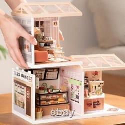 Rolife 3 Styles LED Plastic DIY Miniature Doll House Kits for Teens Xmas Gifts