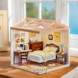 Rolife 3 Styles LED Plastic DIY Miniature Doll House Kits for Teens Xmas Gifts