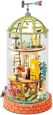 Rolife 4PCS Fantasy Glass Doll House DIY Handmade Miniaturas Dollhouse